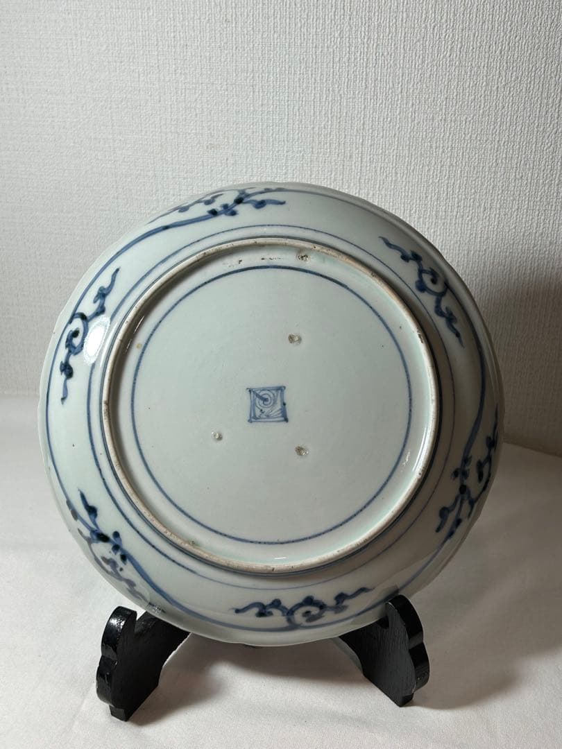 古伊万里染付　7寸皿 4枚