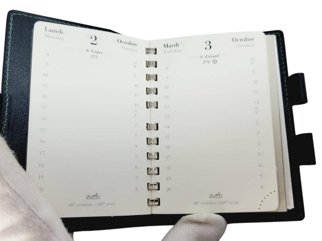 HERMES エルメス アジェンダPM Y/Z 手帳 メモ帳 アドレス帳付き