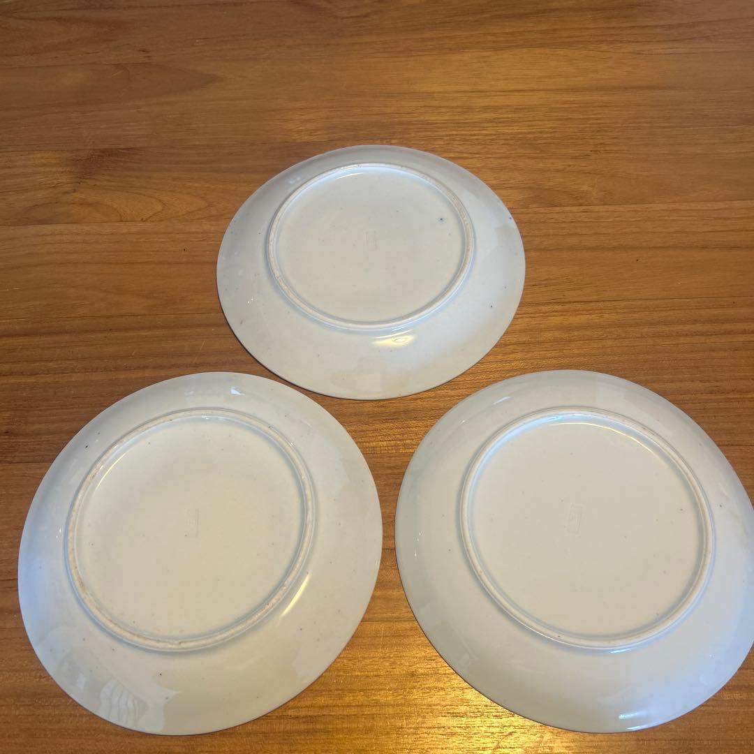 深川製磁　骨董皿 親戚宅の蔵出し品、3枚セットで