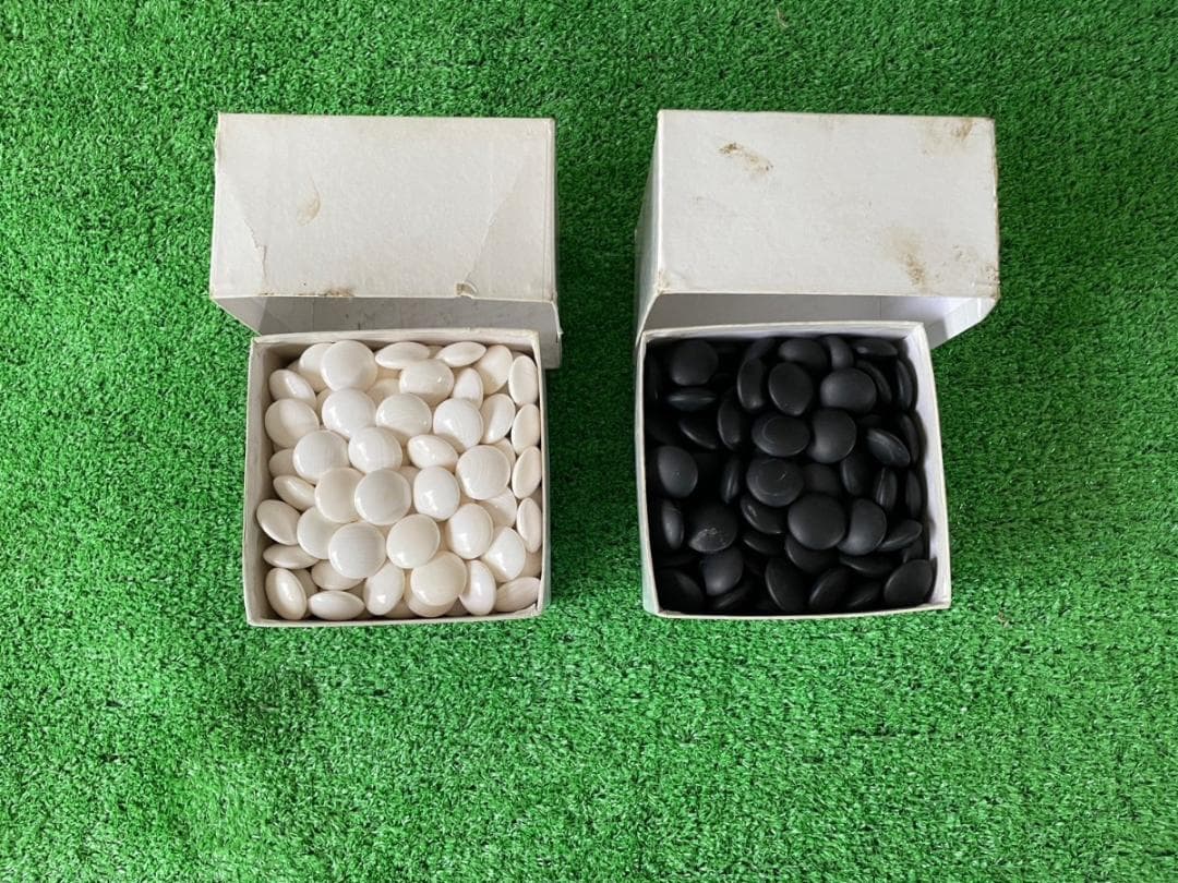 【ra04】 囲碁セット 本蛤 白 本那智 黒 34号 囲碁 囲碁盤 碁盤 碁石