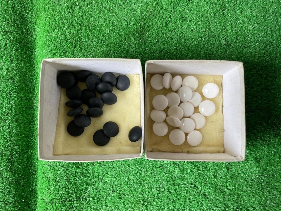 【ra04】 囲碁セット 本蛤 白 本那智 黒 34号 囲碁 囲碁盤 碁盤 碁石