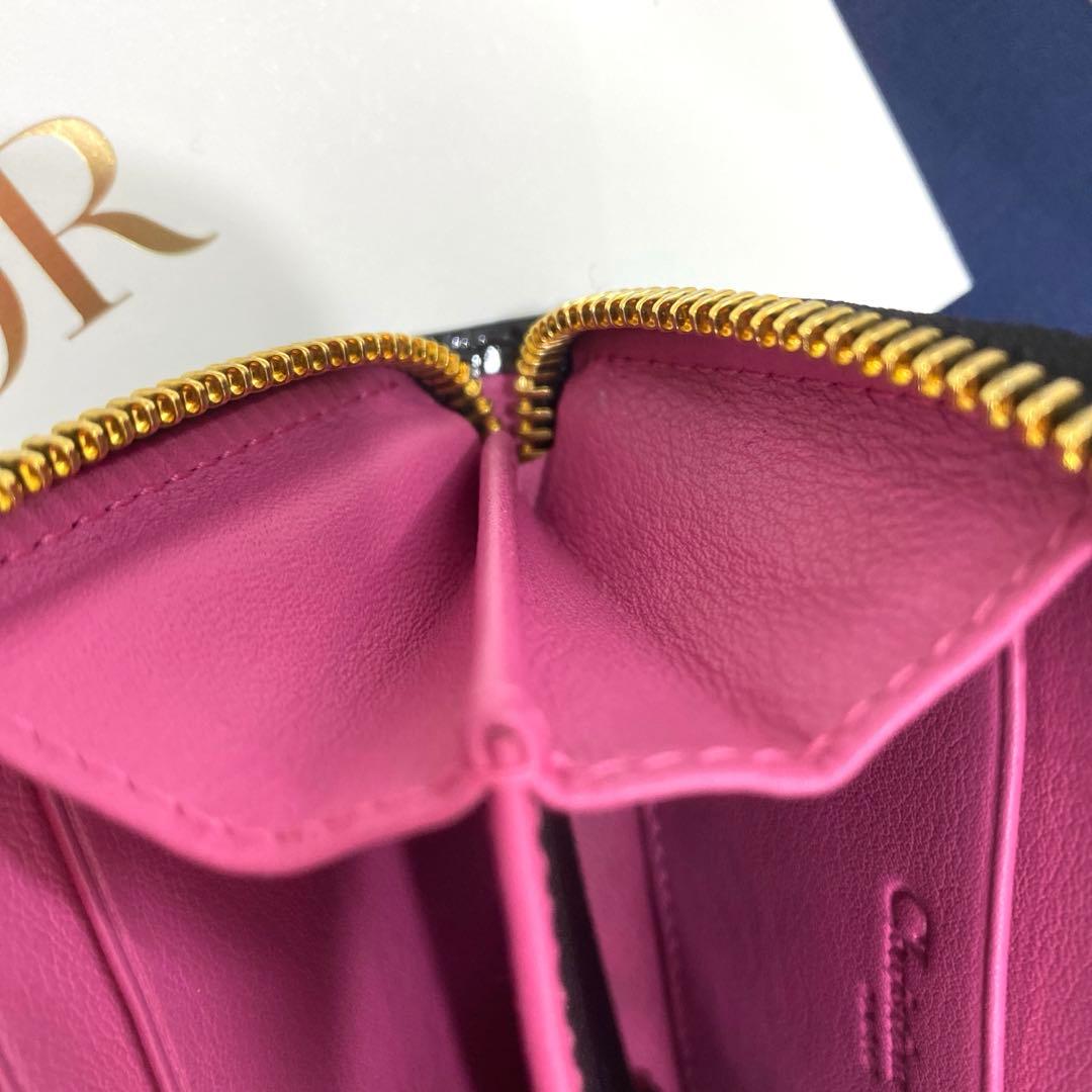 美品✨　Christian Dior 財布　エナメル　トロッター　ブラック　小銭