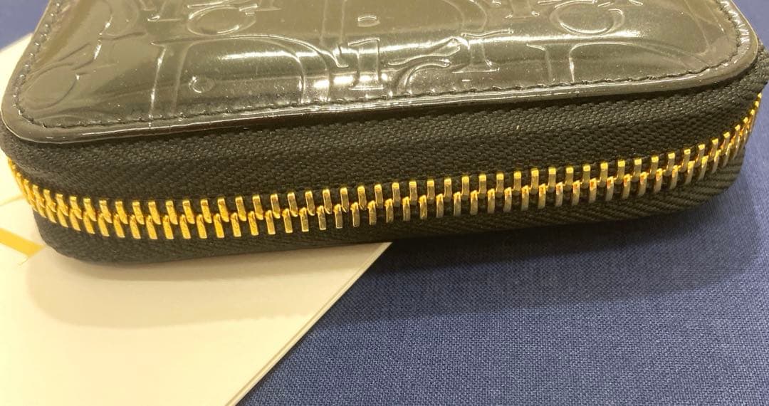 美品✨　Christian Dior 財布　エナメル　トロッター　ブラック　小銭