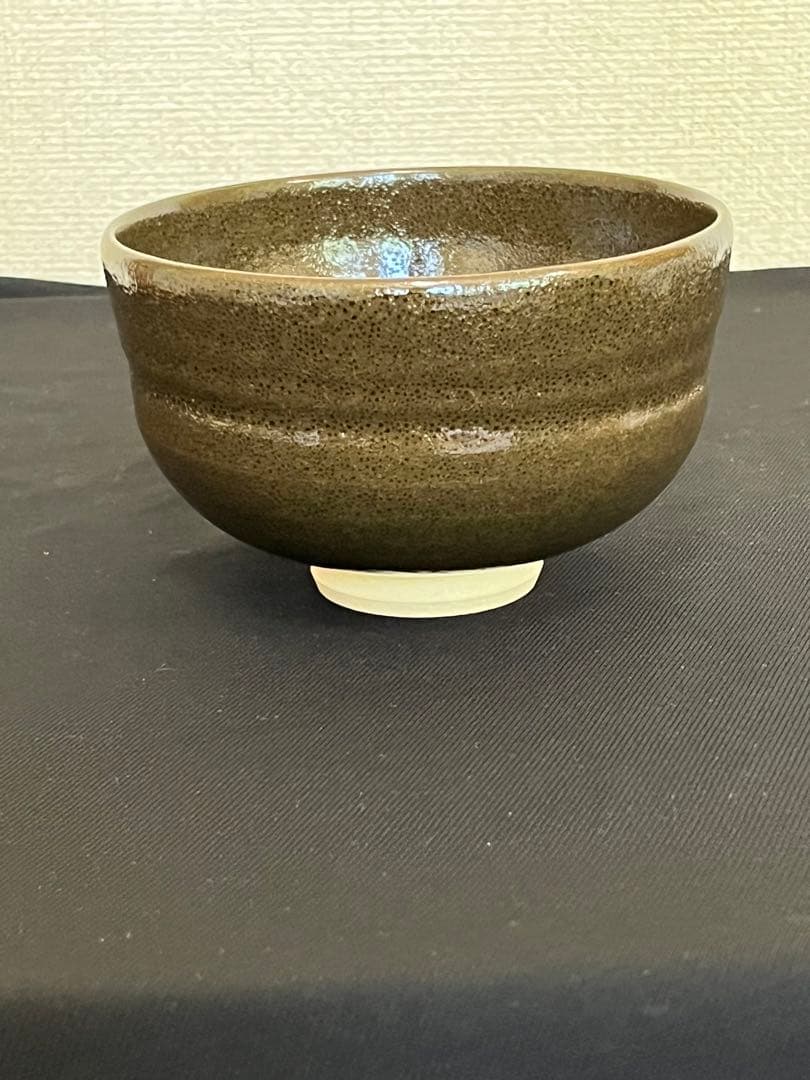 柳雨軒 三代 人間国宝 徳田八十吉（正彦銘） 色絵 抹茶わん　管理T131