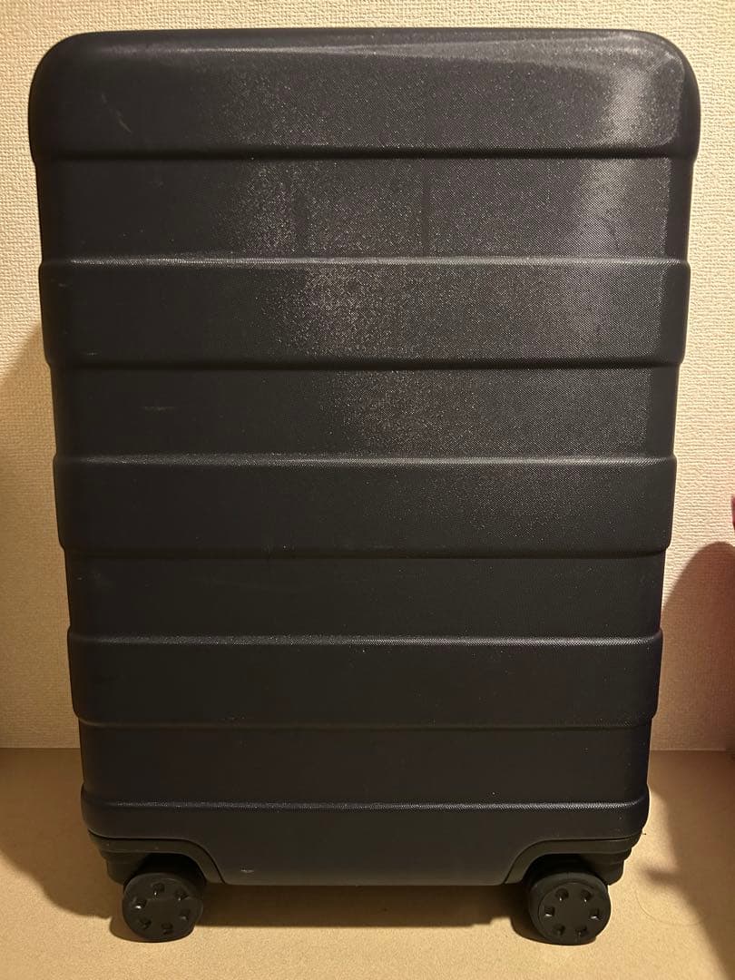 無印良品MUJI キャリーケース 36L ストッパー機能 機内持込可 ネイビー紺