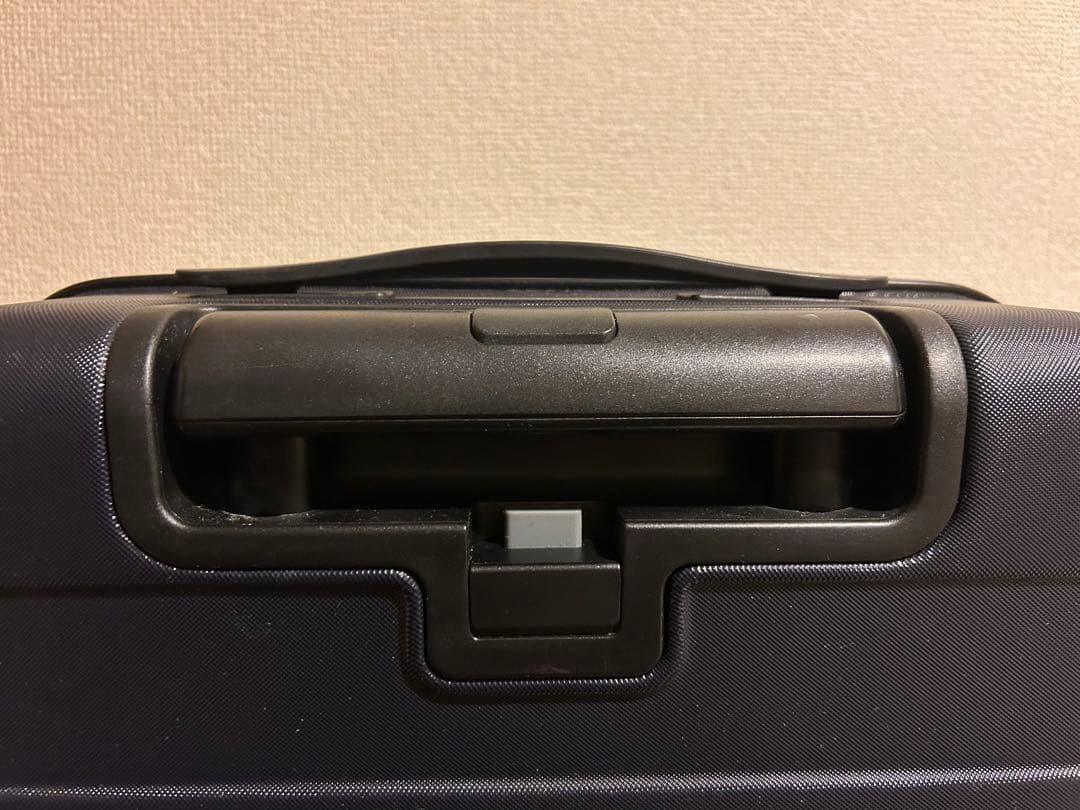 無印良品MUJI キャリーケース 36L ストッパー機能 機内持込可 ネイビー紺