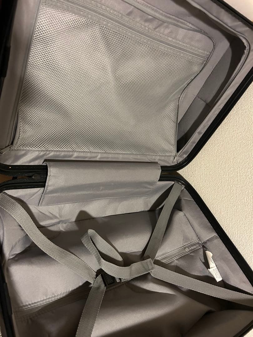 無印良品MUJI キャリーケース 36L ストッパー機能 機内持込可 ネイビー紺