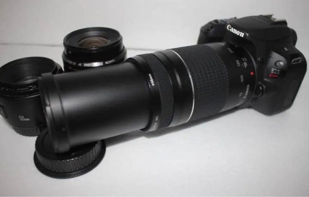 キャノン Canon EOS Kiss X9標準&望遠&単焦点レンズセット