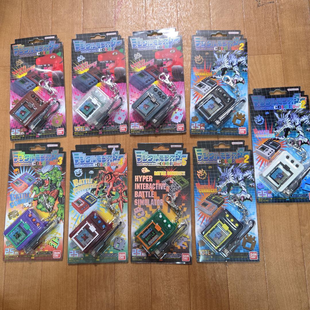 新品未開封　デジタルモンスター color Ver.1〜5　色紙