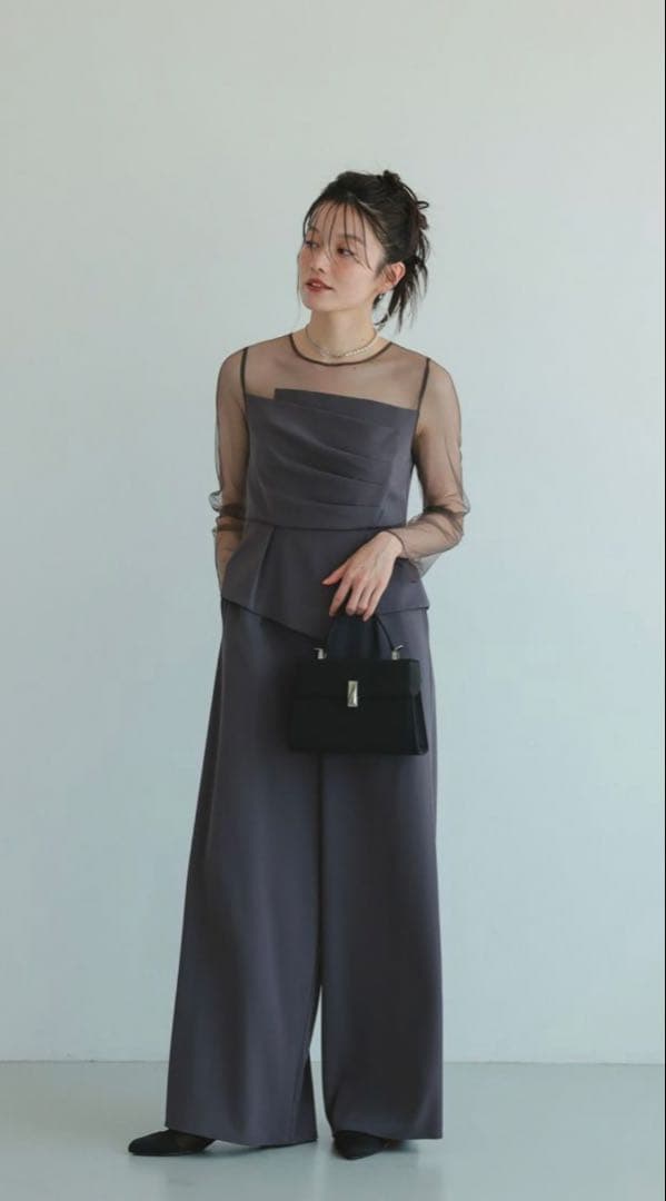 dorry doll ラップドペプラムパンツドレス