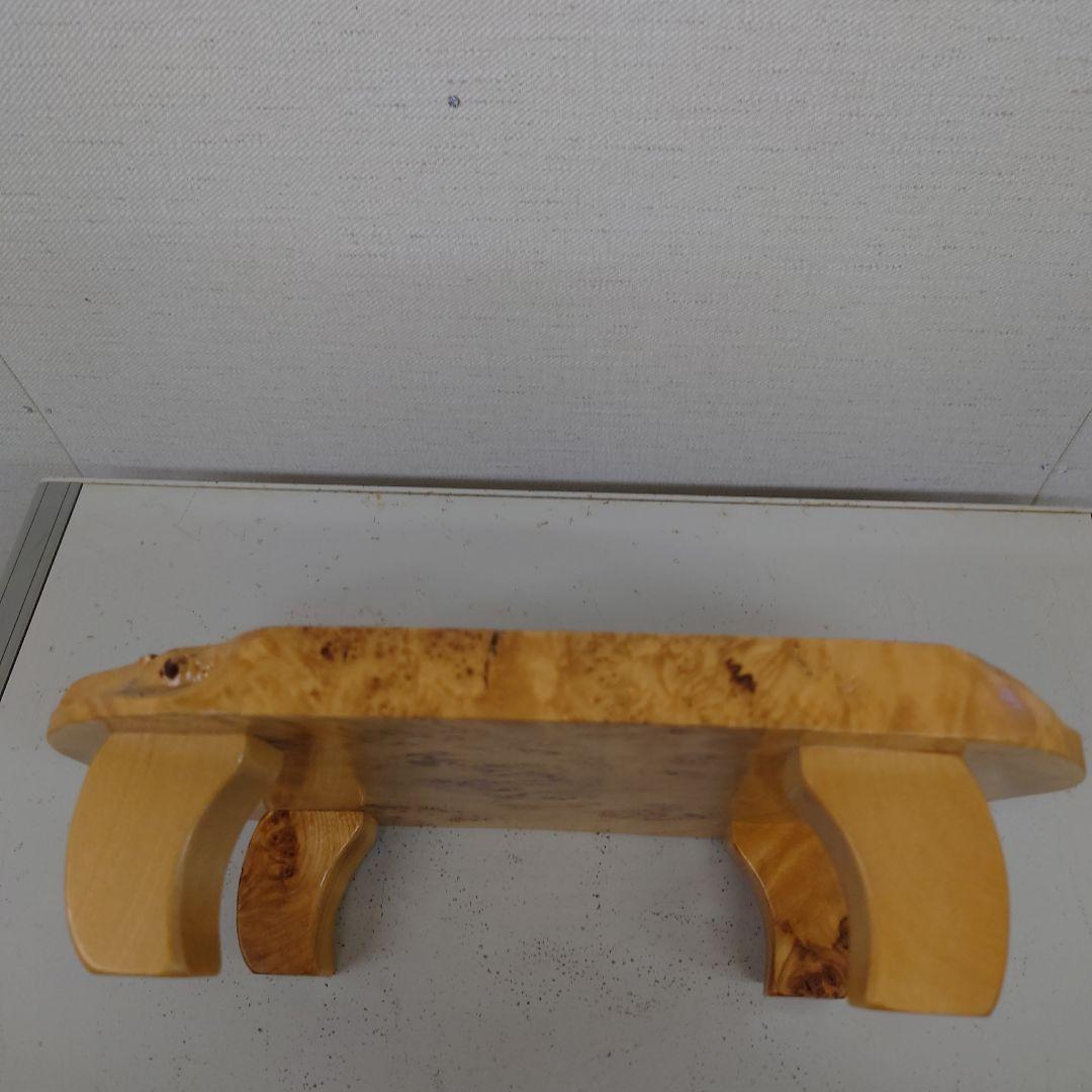 木製バール模様皿 約30cm