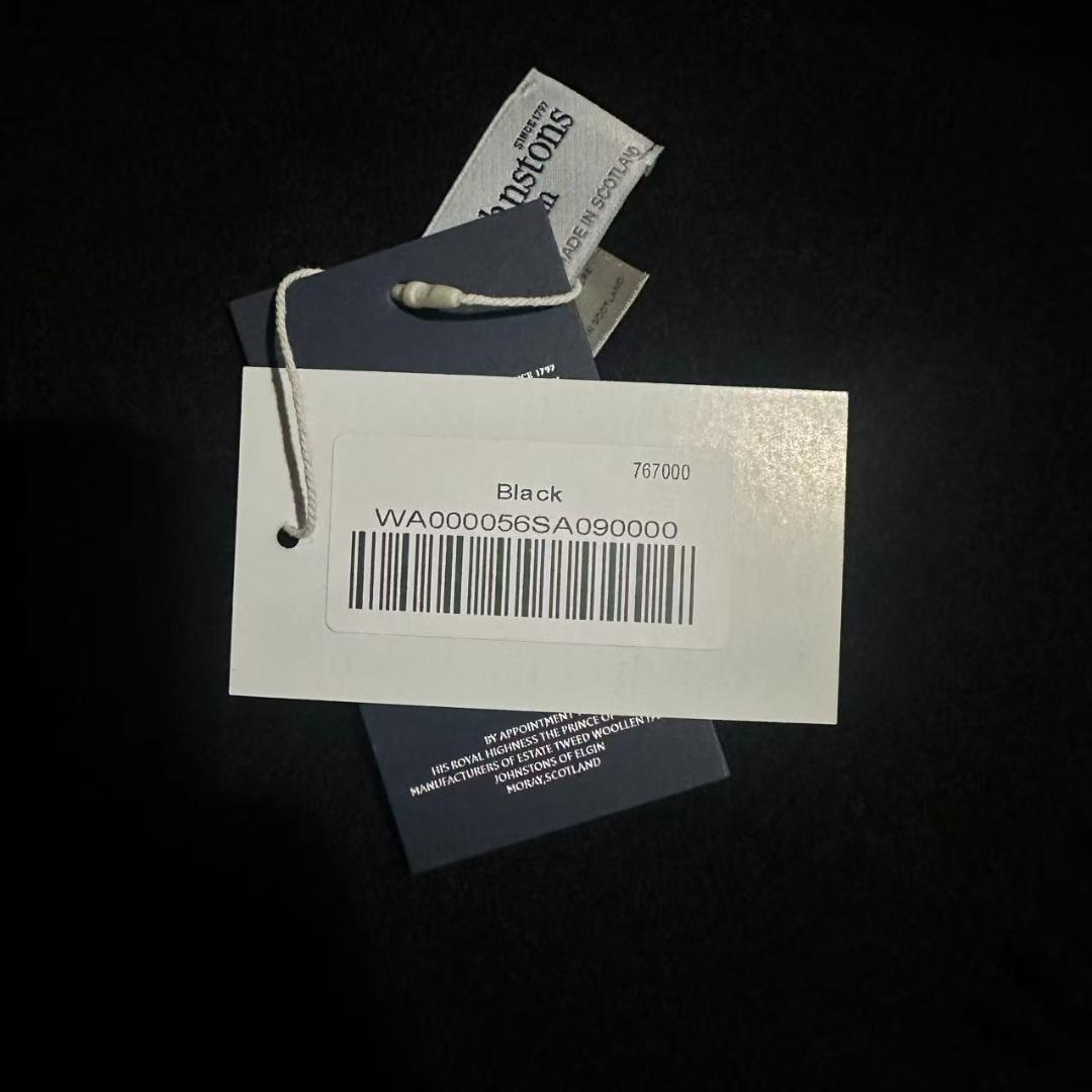 ト*コ様 JOHNSTONS ジョンストンズ　大判 マフラー ブラック