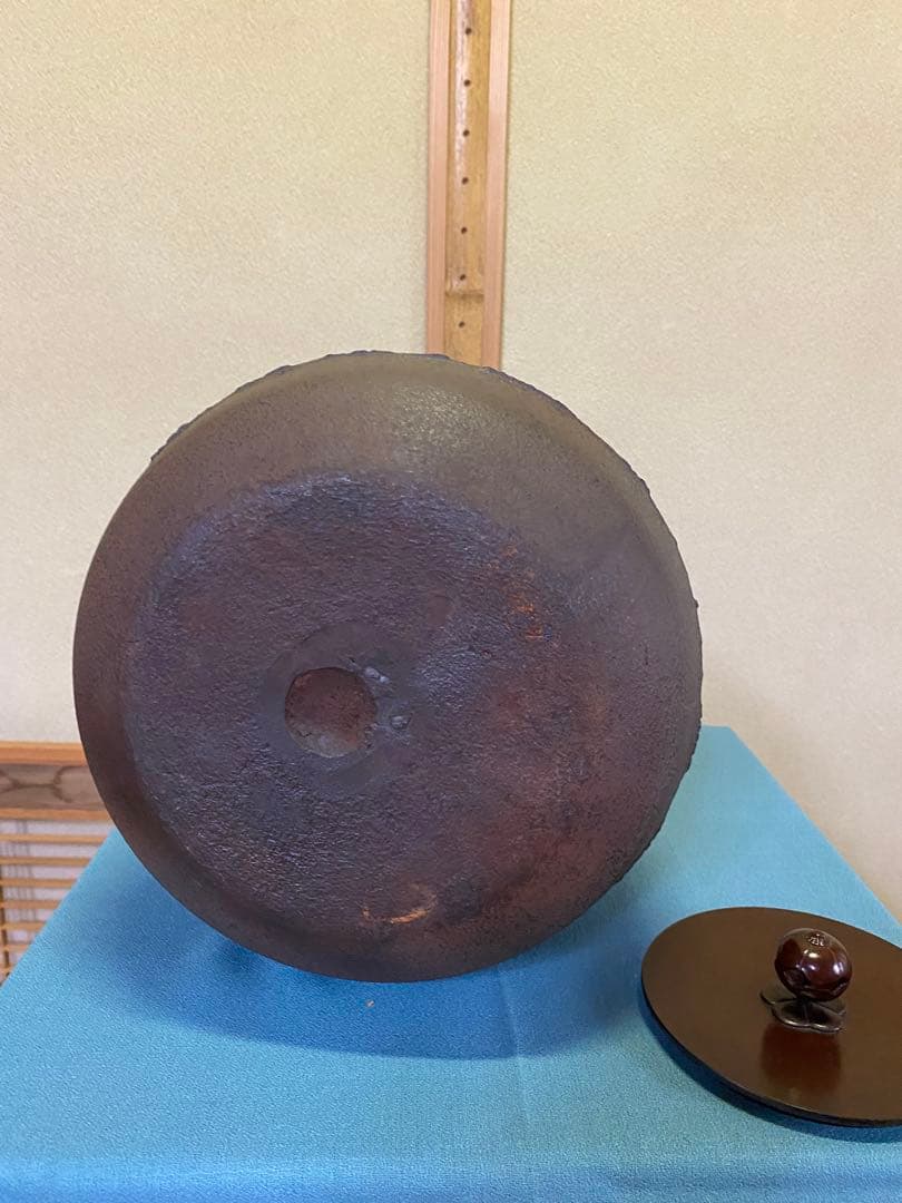 ⭐️本日限定⭐️茶道具/風炉 茶釡 菊地政光 作 『尾張釜松紋』