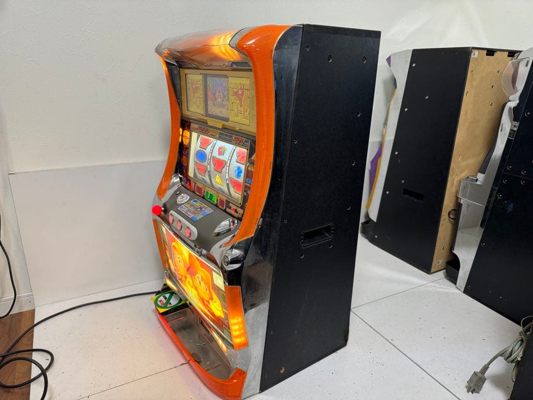 パチスロ 実機 4号機 初代 秘宝伝 本体 不要機 設定キー ドアキー