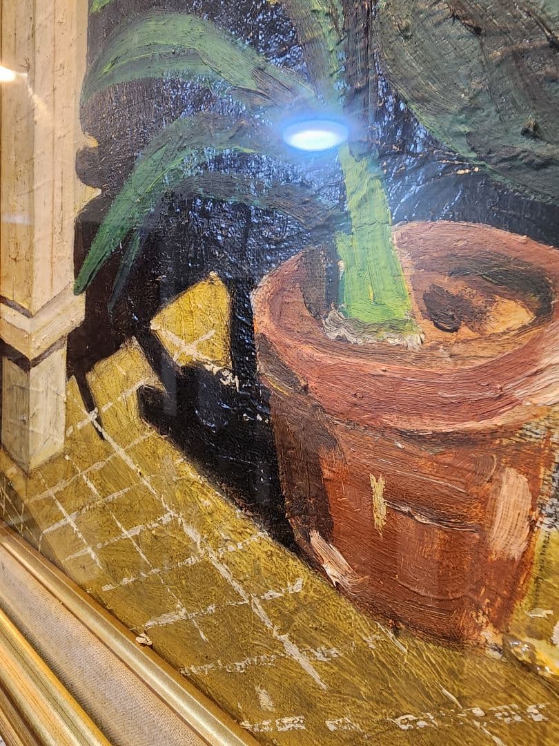 油絵■金色額縁つき　絵画