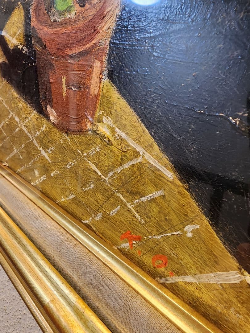 油絵■金色額縁つき　絵画