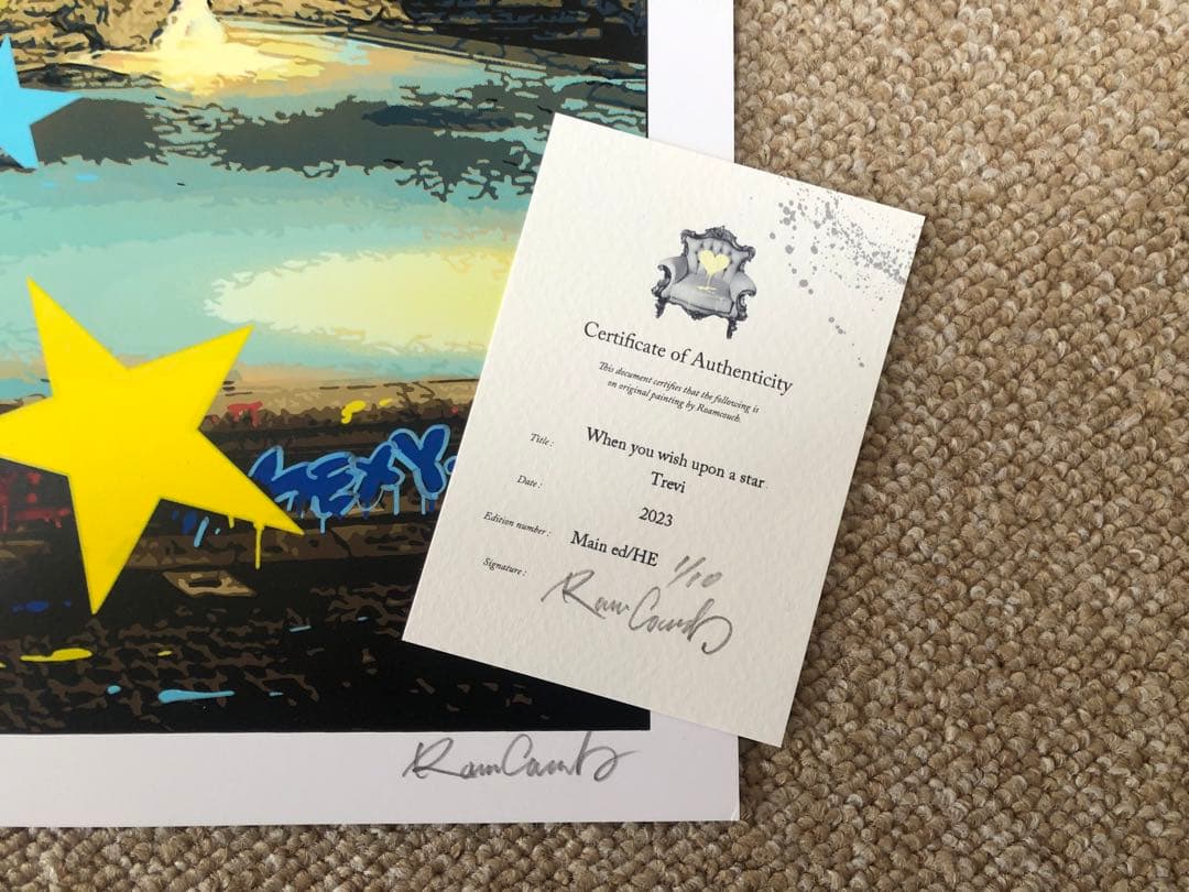 版画 Roamcouch Trevi Hand-Embellished