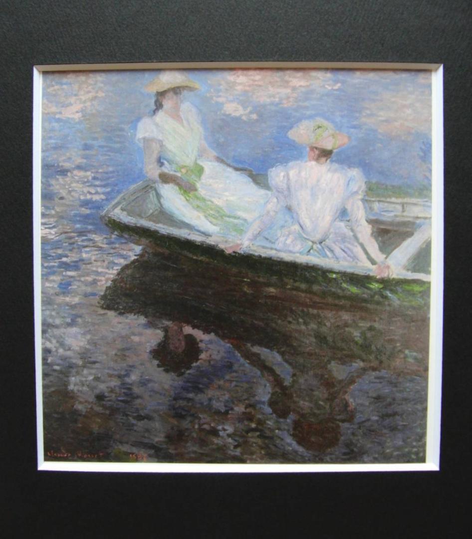 クロード・モネ、「Young Women in Boat」、厳選