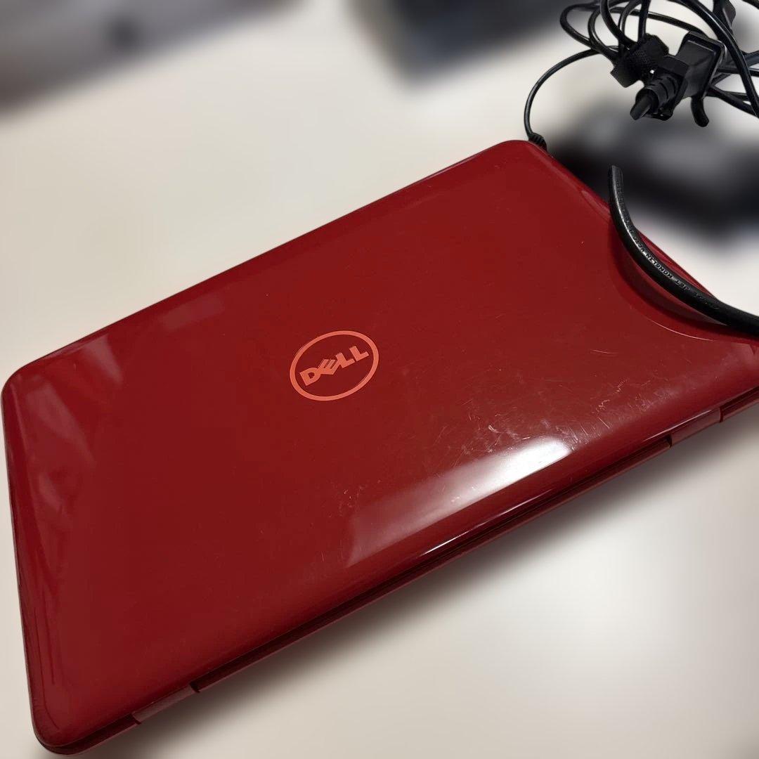 Dell 赤ノートPC ACアダプター付き