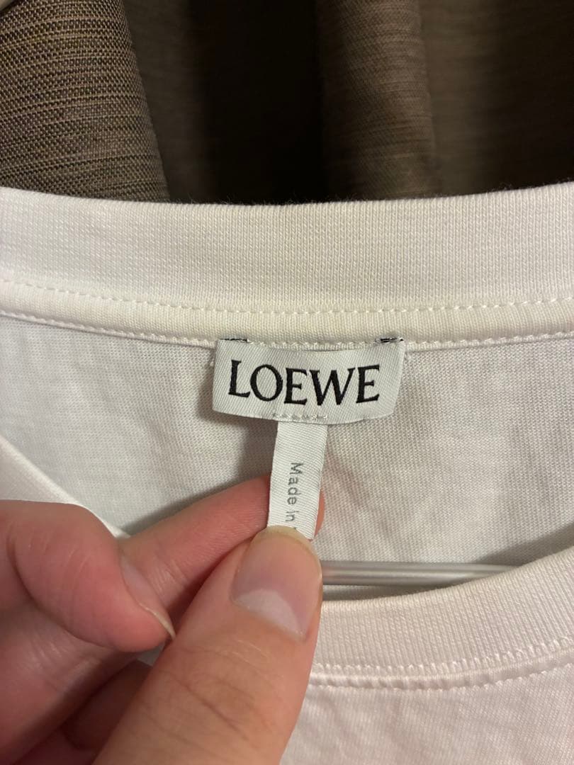LOEWE ロエベ ロゴ刺繍 Tシャツ　ハーバリウム刺繍　フラワー S 美品