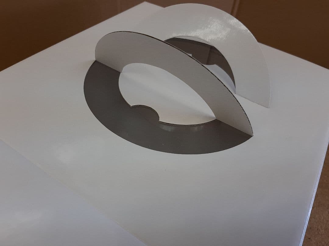 ケース箱　キャリーデコ8号　ホワイト　クリスマスケース箱