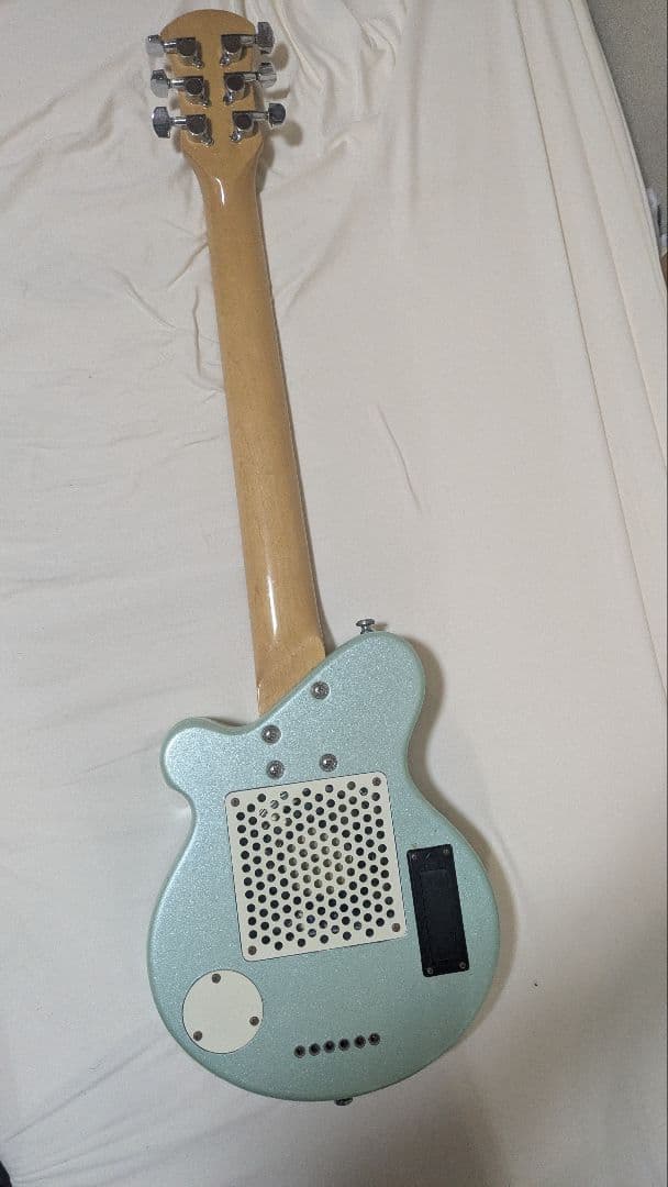 水色 エレキギター ソリッドボディ