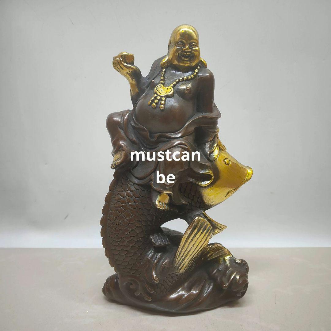 銅製 弥勒仏 笑仏 開運 風水 招財 置物 工芸品 装飾品