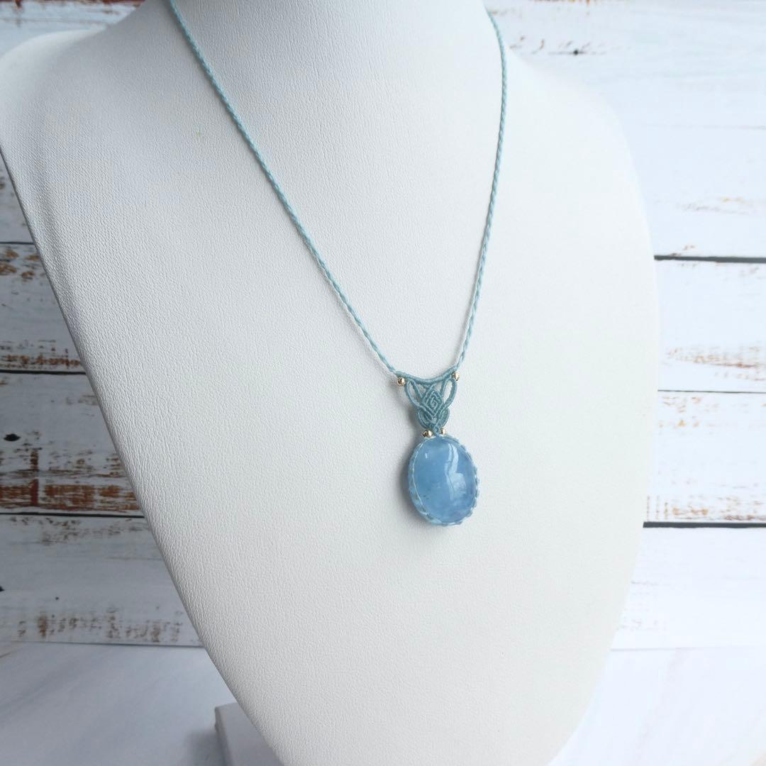 あ〜きゃん　マクラメネックレス２点