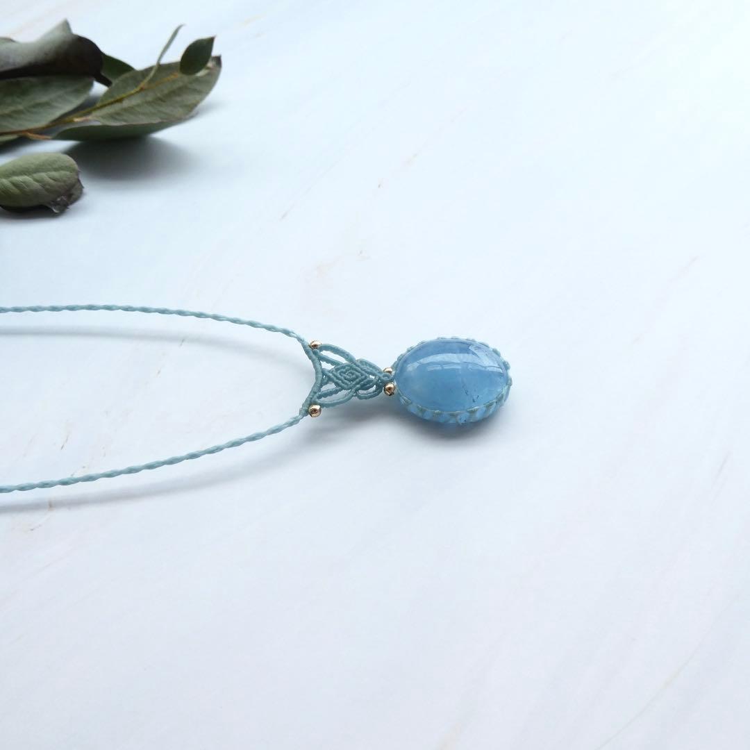 あ〜きゃん　マクラメネックレス２点