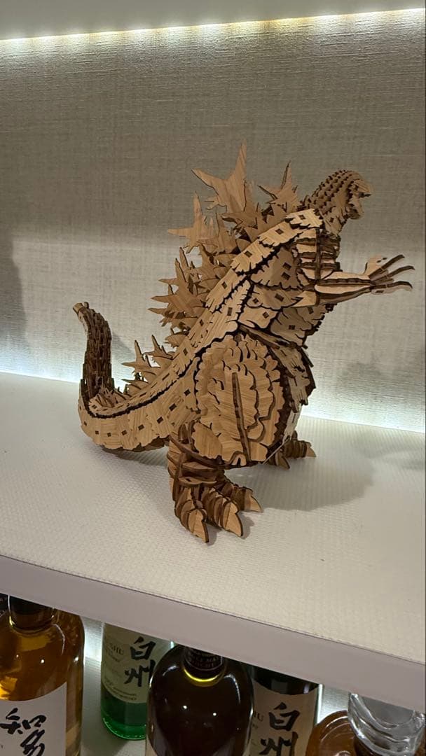 木製 ゴジラ フィギュア 約30cm