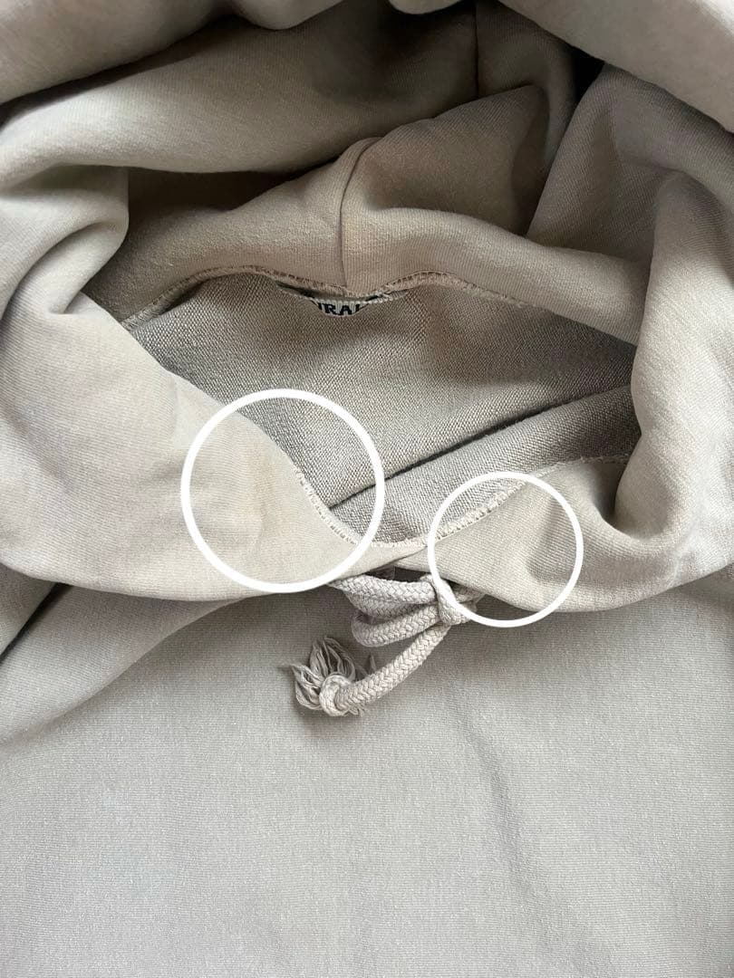 トップス AURALEE SUPER MILLED SWEAT P O PARKA