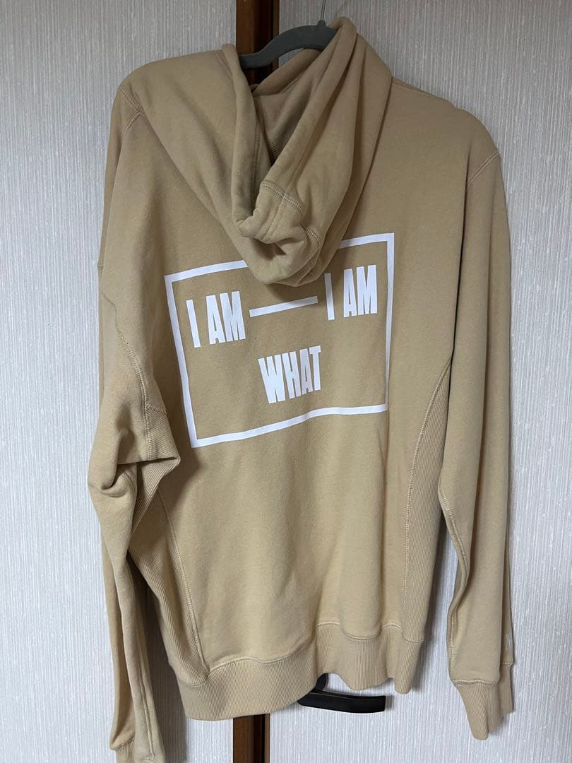 與真司郎　IAM WHAT IAM ベージュ　パーカー