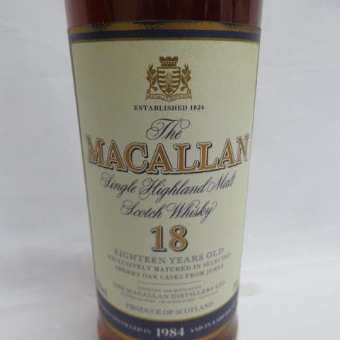 ザ・マッカラン 18年 1984 シェリーオークカスク 750ml 43% 箱付