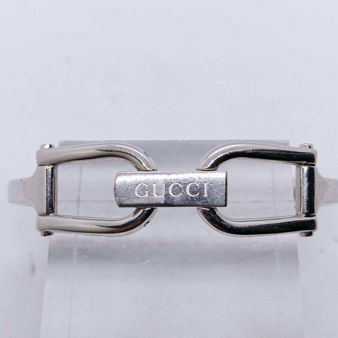 【稼動品】GUCCI 1500L シルバーシェル文字盤 シルバーバングル