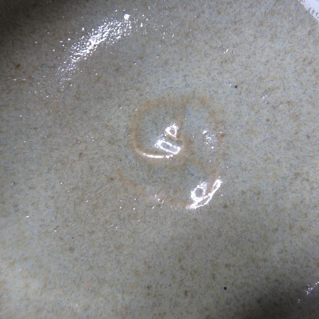 茶碗 膳所焼 陽炎園造 灰釉 染付 木箱 共箱 在銘 茶道具 茶器 抹茶碗