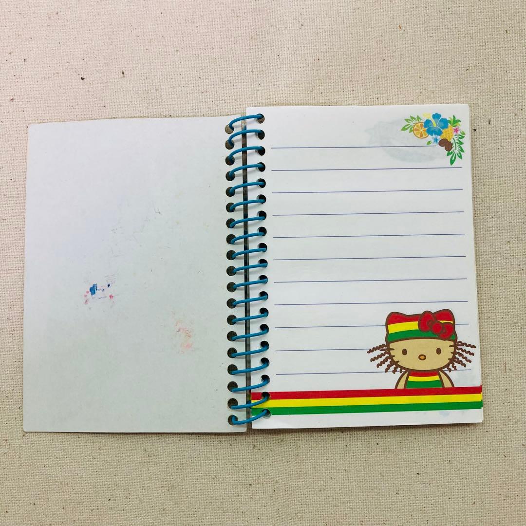 SANRIO　サンリオ　ハローキティ　日焼け　レゲエ　ハイビスカス　メモ帳