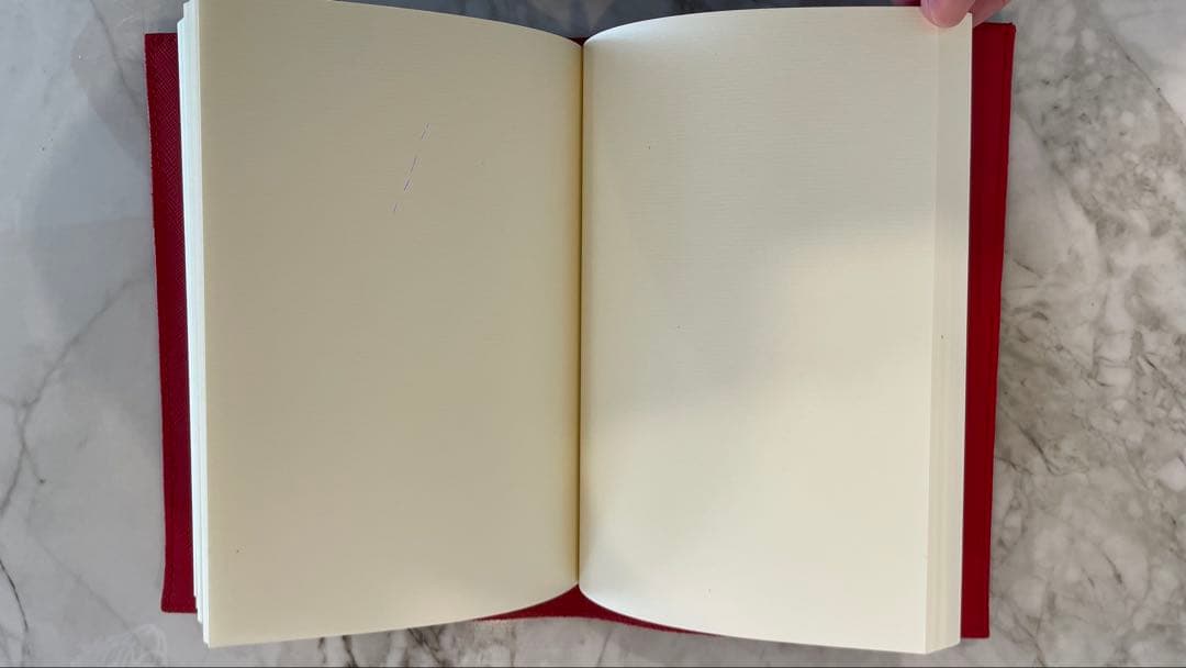 Chloé 赤 レザーカバー付き（取り外し可）ノート