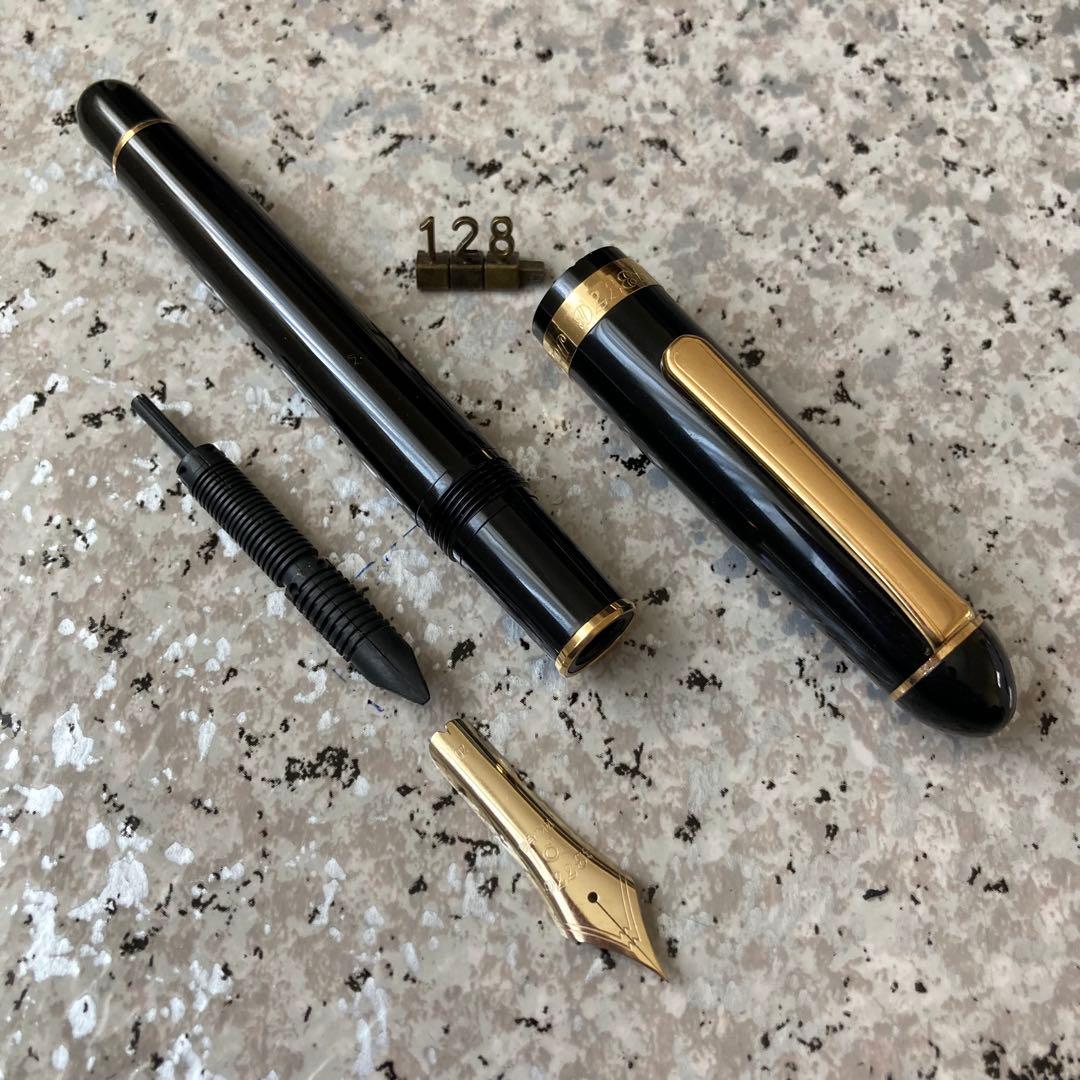 #128 オーバーホール済み 万年筆 PLATINUMプラチナ 3776 14k