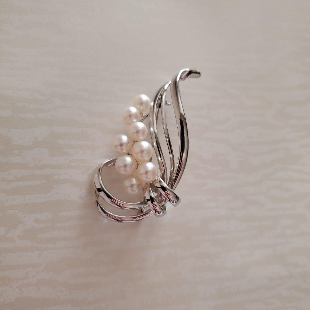 MIKIMOTO ミキモト　真珠　パール　ブローチ 8珠