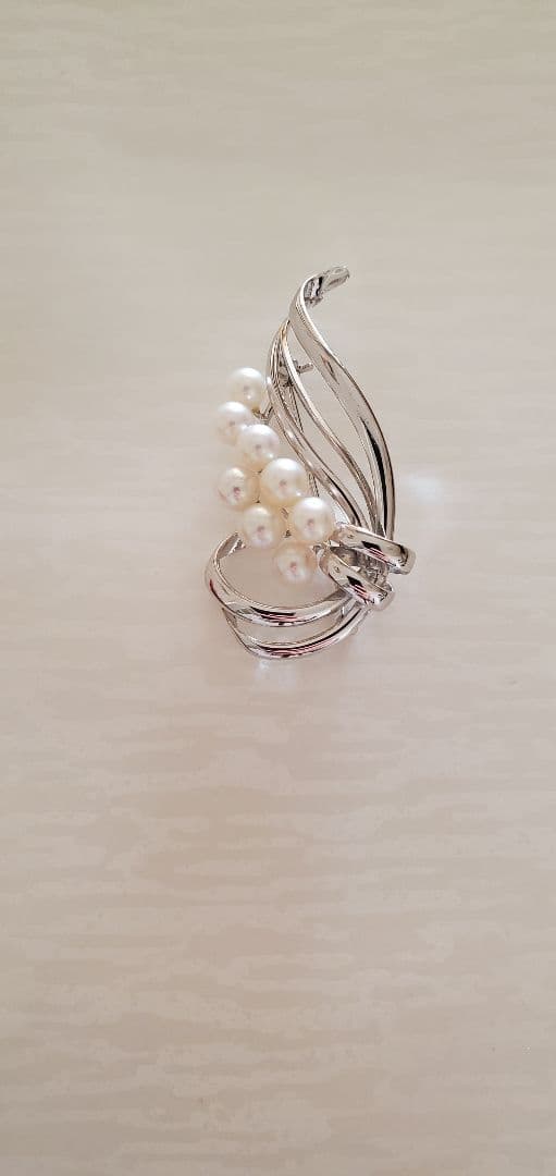 MIKIMOTO ミキモト　真珠　パール　ブローチ 8珠