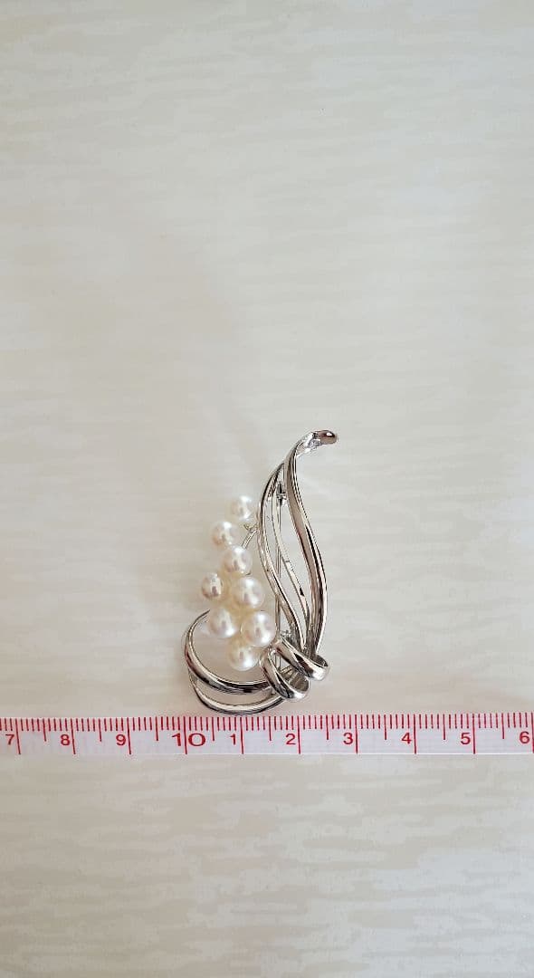 MIKIMOTO ミキモト　真珠　パール　ブローチ 8珠