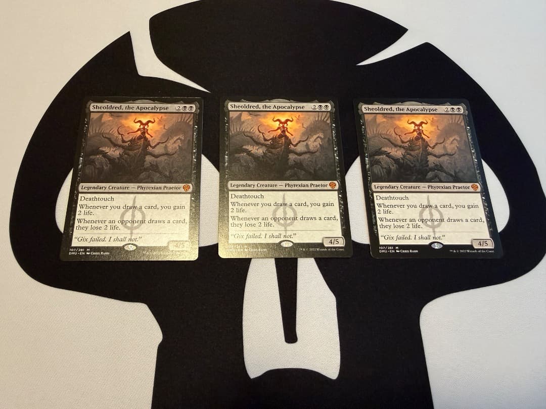 黙示録、シェオルドレッド　　３枚　英語　MTG
