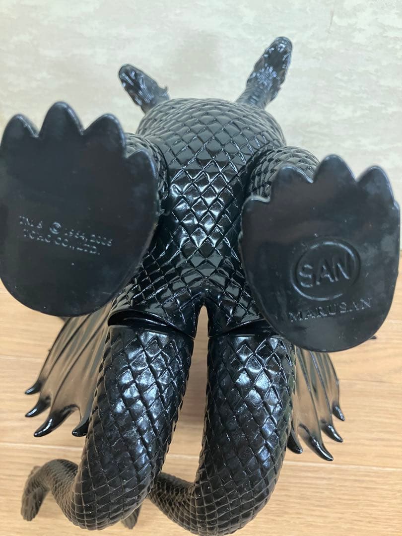 訳あり品　マルサンソフビ　キングギドラ　ブラックオブジェ