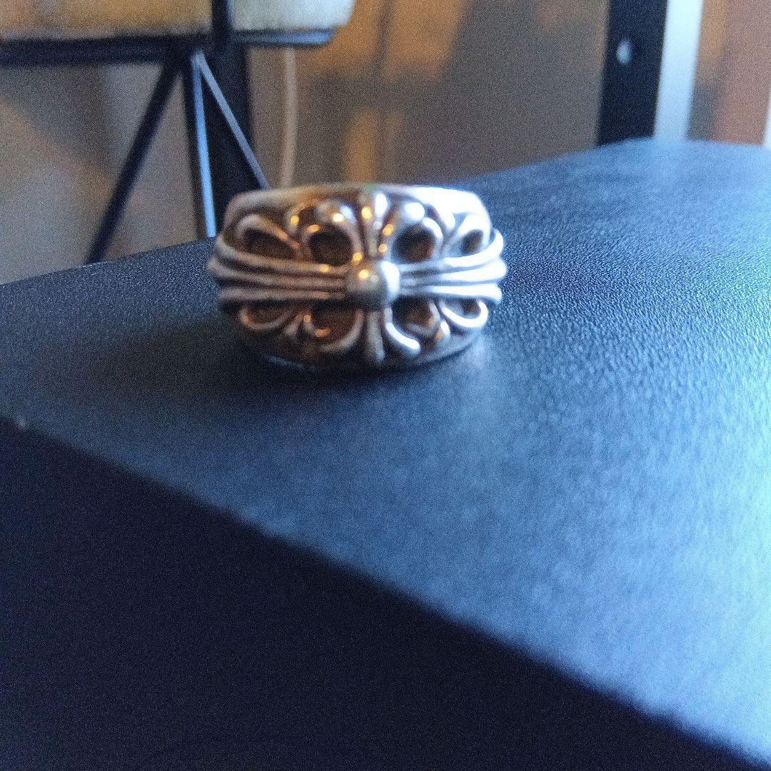 クロムハーツ　フローラルクロスリング　15号