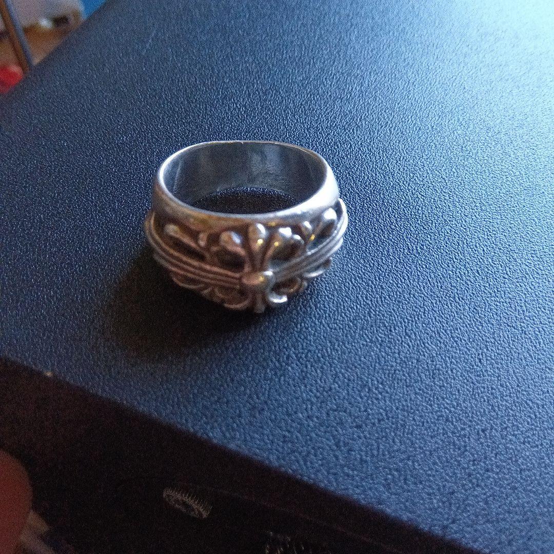 クロムハーツ　フローラルクロスリング　15号