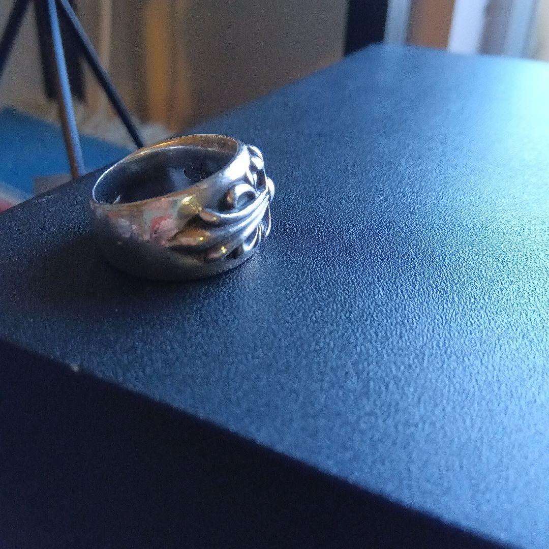 クロムハーツ　フローラルクロスリング　15号