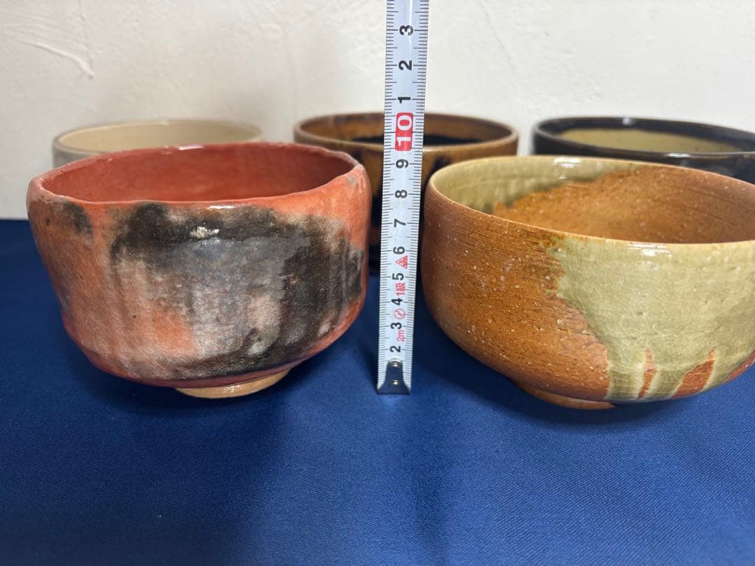 陶器茶碗 5個セット　抹茶碗 志野茶碗 瀬戸焼　清水焼　京焼　信楽焼