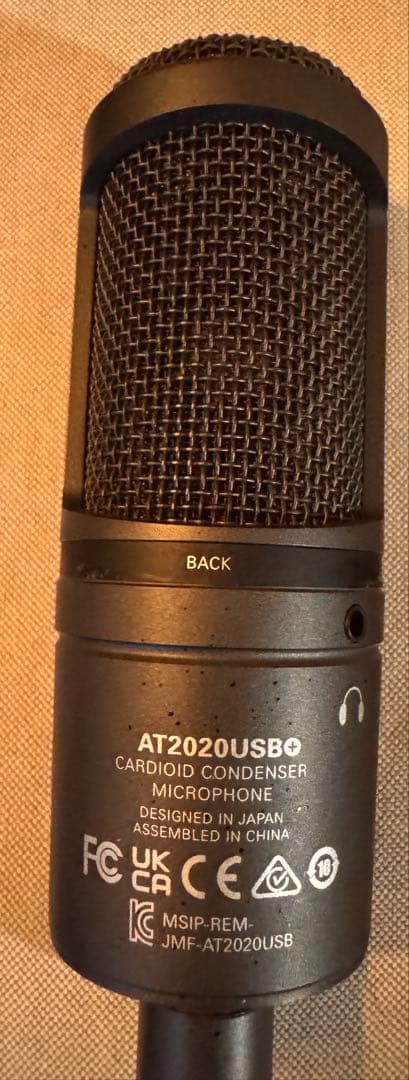 AT2020USB+ カーディオイドコンデンサーマイク