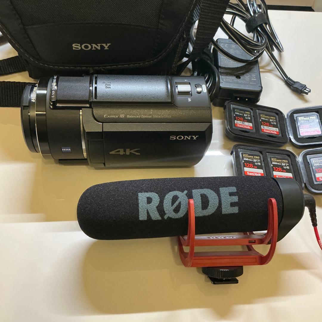 お得なセット Sony ソニー Handycam FDR-AX45 4K本体