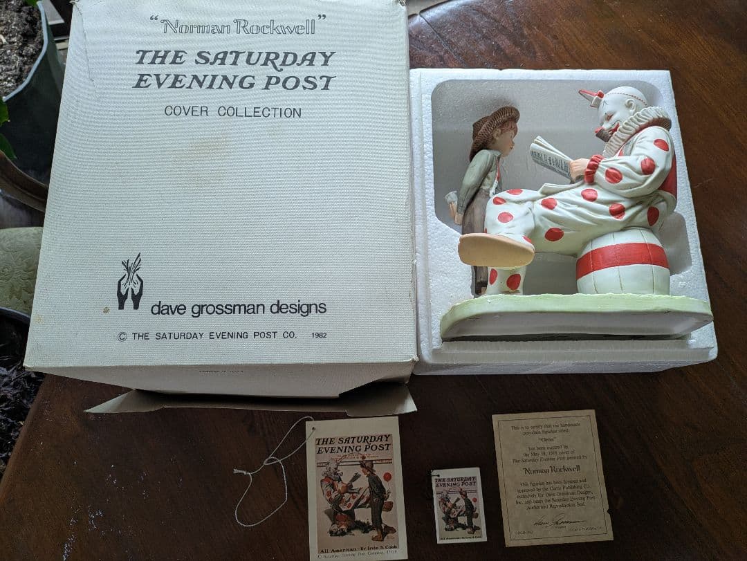 入手困難！1000体限定 サーカス ノーマンロックウェル イブニングポスト 箱付